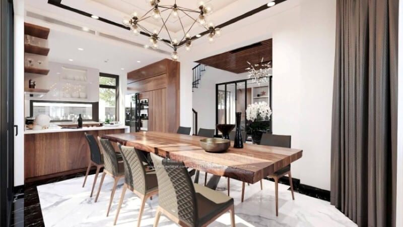 Một tủ bếp hình chữ U với thiết kế bàn đảo liền mạch sẽ là lựa chọn hoàn hảo cho một phòng bếp vuông vắn nhỏ, không cần phải sử dụng quá nhiều diện tích.